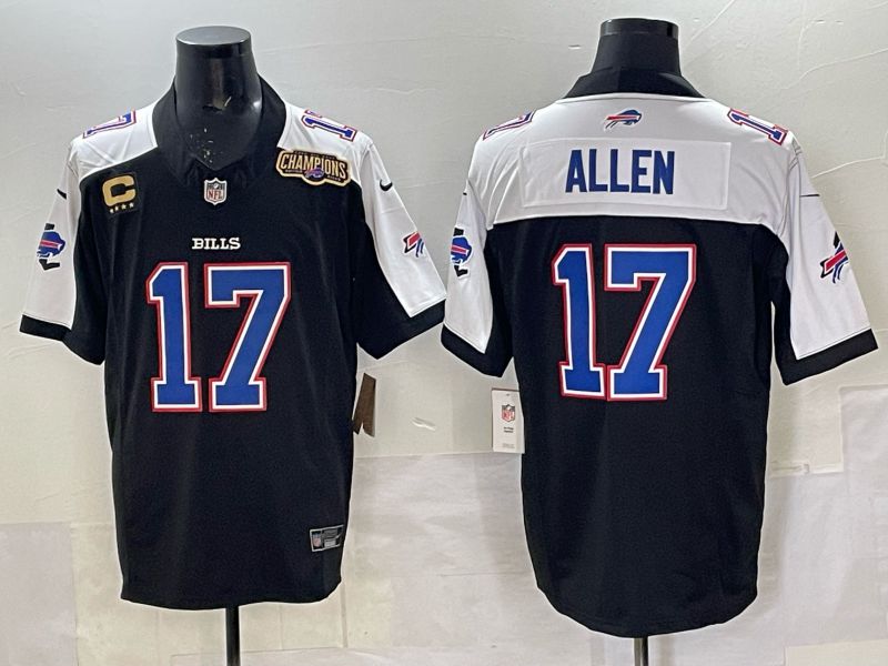 Men Buffalo Bills #17 Josh Allen Nike Black 2025 Limited NFL Jersey 03->buffalo bills->NFL Jersey